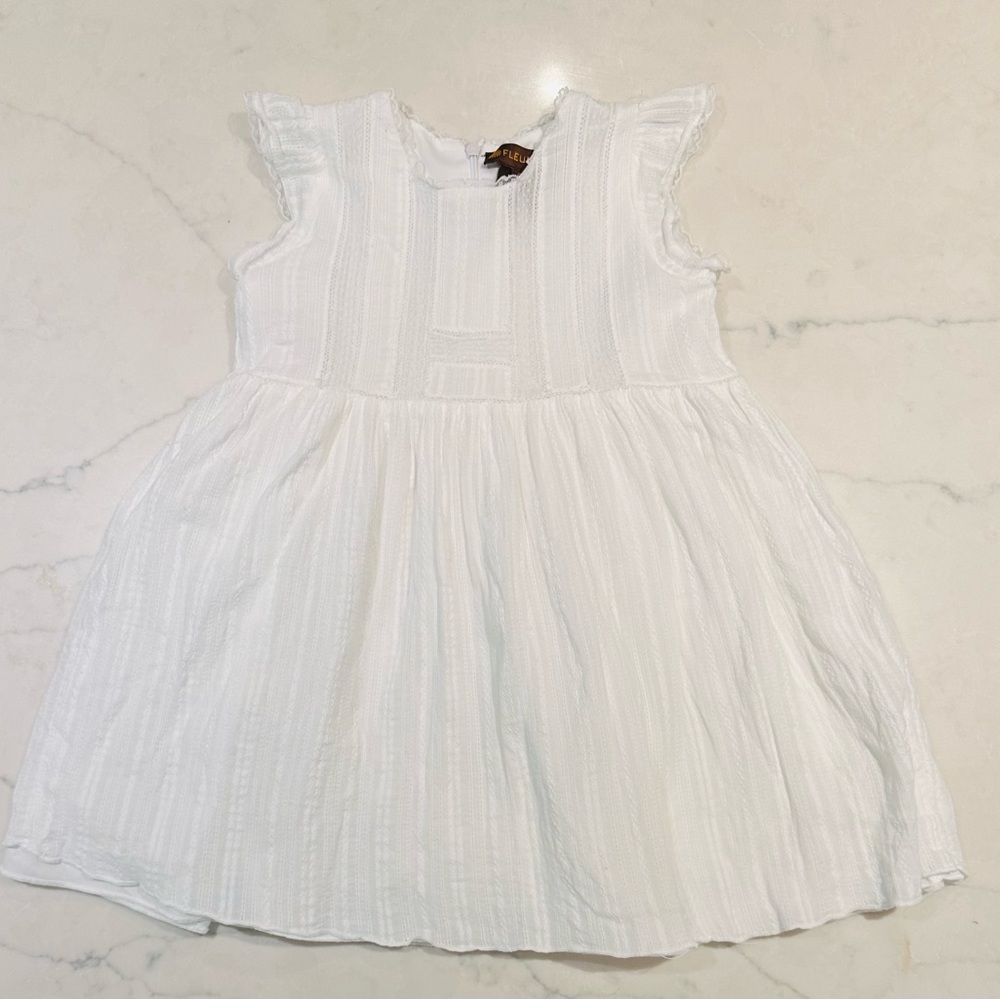 Fleurisse et Leon cotton and French lace dress